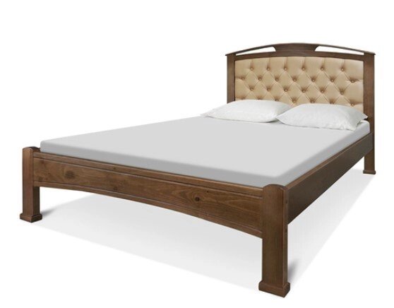 Кровать с мягким изголовьем Мира от компании Мебельный магазин ГОССА - фото 1