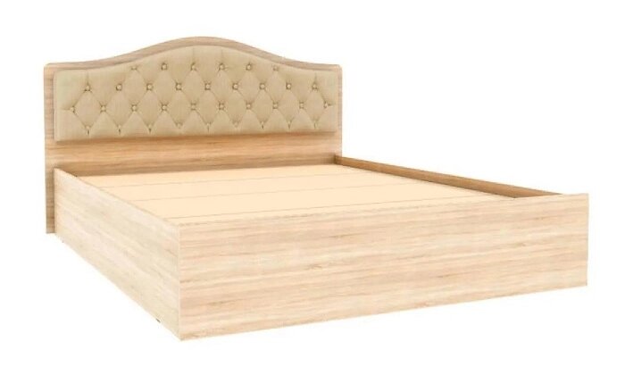 Кровать с настилом ДСП Дели 140х200, дуб сонома/карамель от компании Мебельный магазин ГОССА - фото 1