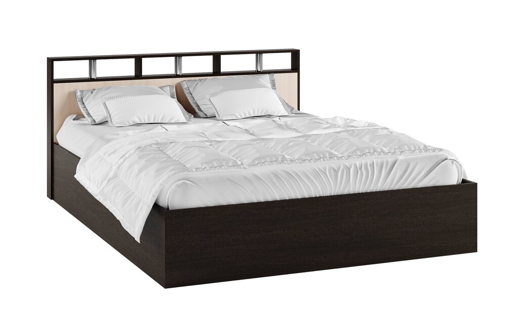 Кровать с настилом ЛДСП Ненси-2 160х200 от компании Мебельный магазин ГОССА - фото 1