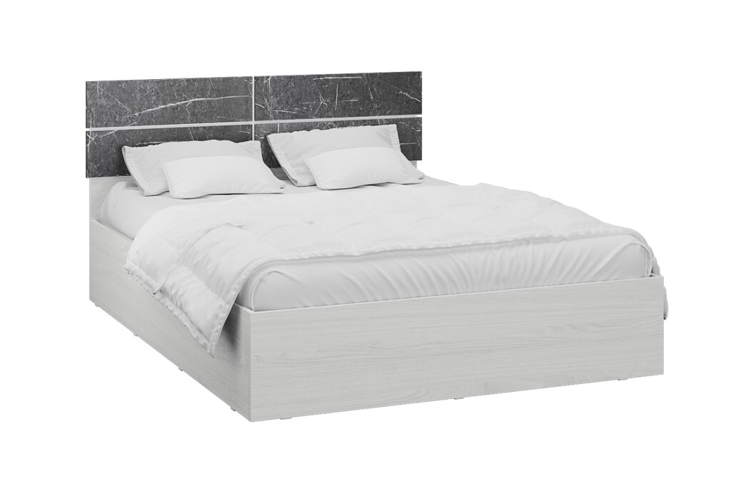 Кровать с настилом ЛДСП Теана 140х200, ясень анкор светлый от компании Мебельный магазин ГОССА - фото 1