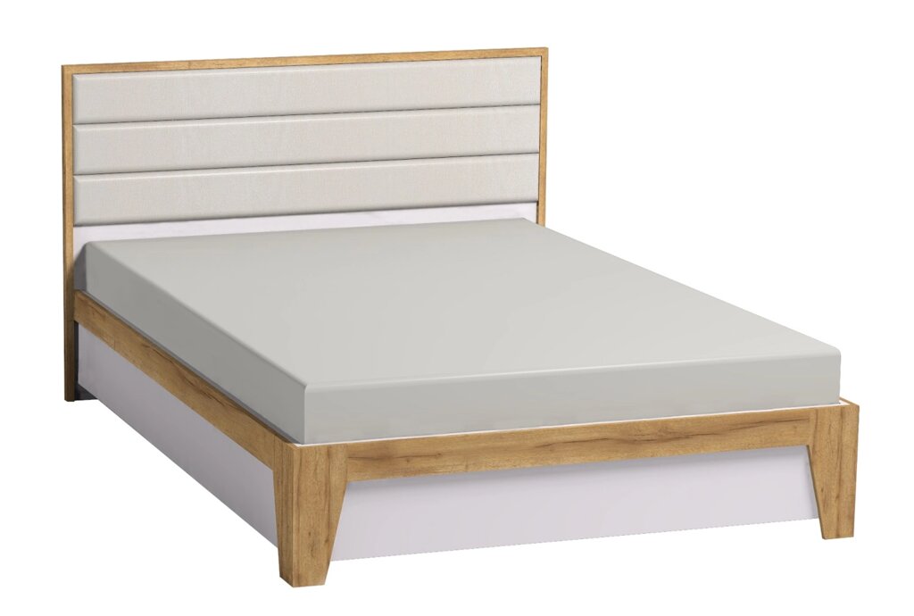 Кровать с ортопедическим основанием (металл) Айрис 308 Люкс 140х200 от компании Мебельный магазин ГОССА - фото 1