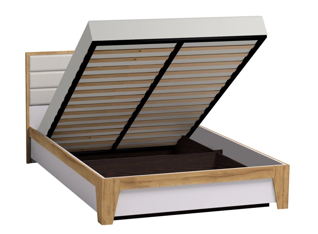 Кровать с подъемным механизмом Айрис 308 Люкс 140х200 от компании Мебельный магазин ГОССА - фото 1