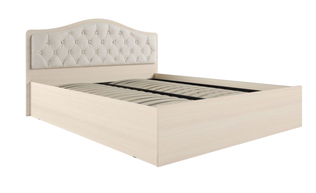 Кровать с подъемным механизмом Дели 160х200, дуб молочный/карамель от компании Мебельный магазин ГОССА - фото 1