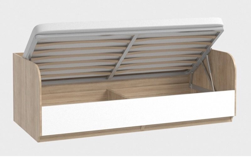 Кровать с подъемным механизмом Соло (модуль 93, 94) от компании Мебельный магазин ГОССА - фото 1