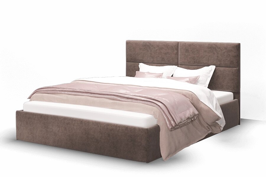 Кровать Сити 1200 с подъемным механизмом коричневый от компании Мебельный магазин ГОССА - фото 1