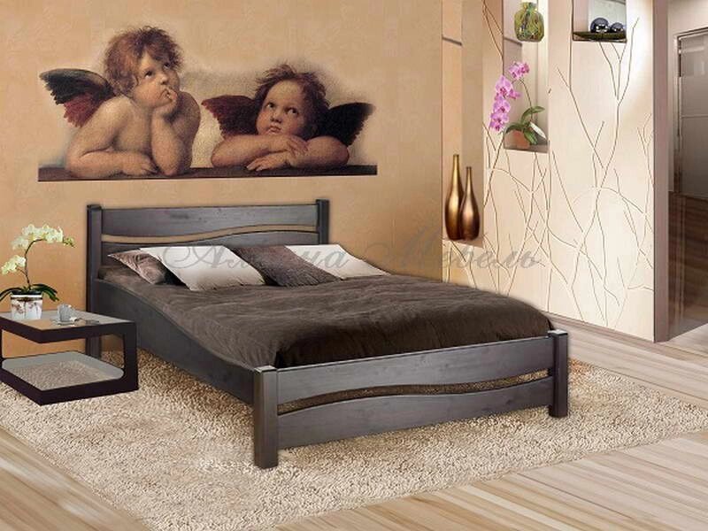 Кровать Вэлла, 160х200, Ольха от компании Мебельный магазин ГОССА - фото 1