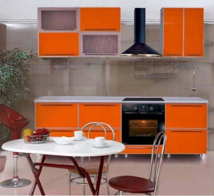 Кухня Венеция 15 (оранжевая) от компании Мебельный магазин ГОССА - фото 1