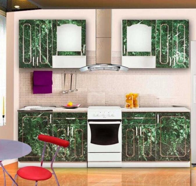 Кухня Веста 26  (зеленая) от компании Мебельный магазин ГОССА - фото 1