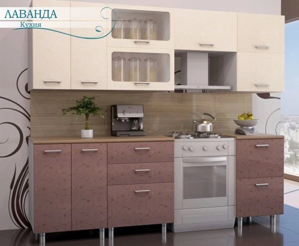 Кухонный гарнитур Модерн (Лаванда) от компании Мебельный магазин ГОССА - фото 1