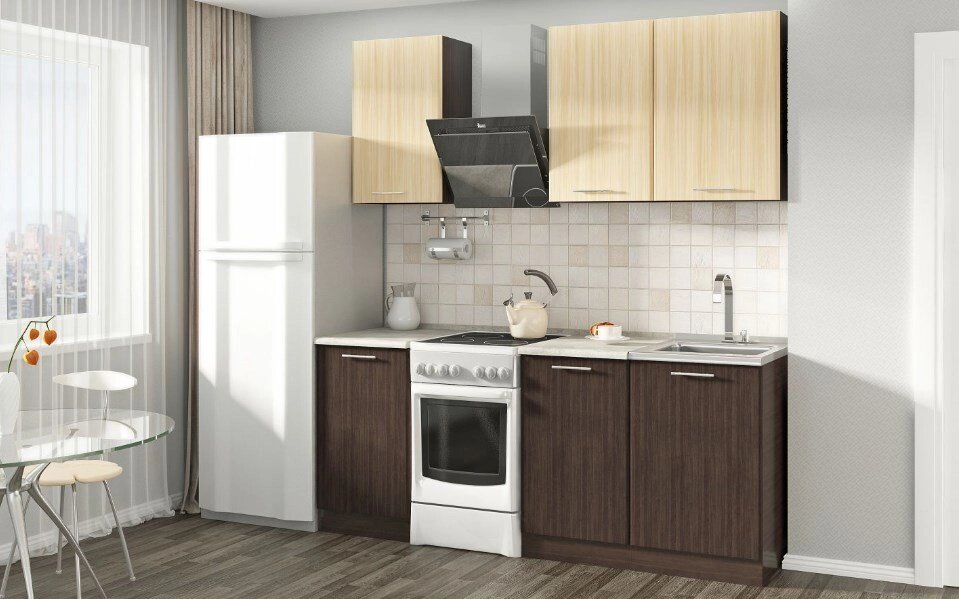 Кухонный гарнитур Софт 1.4 м от компании Мебельный магазин ГОССА - фото 1