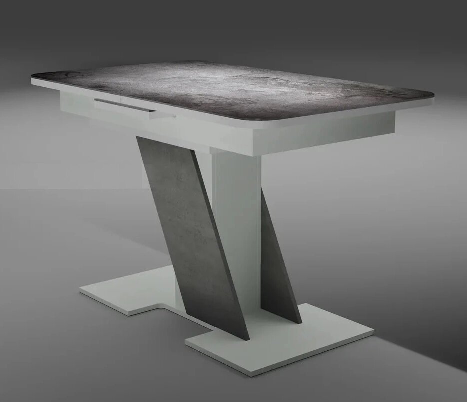 Кухонный стол раздвижной Олимп форма 2 Н005 от компании Мебельный магазин ГОССА - фото 1