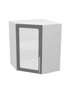 Навесной угловой шкаф НШ-13 витрина от компании Мебельный магазин ГОССА - фото 1