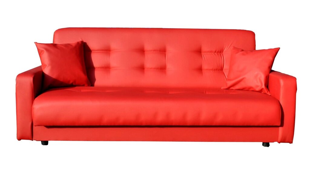 Офисный диван Аккорд красный от компании Мебельный магазин ГОССА - фото 1