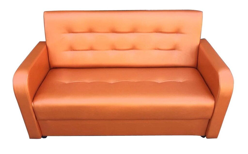 Офисный диван Аккорд оранжевый от компании Мебельный магазин ГОССА - фото 1