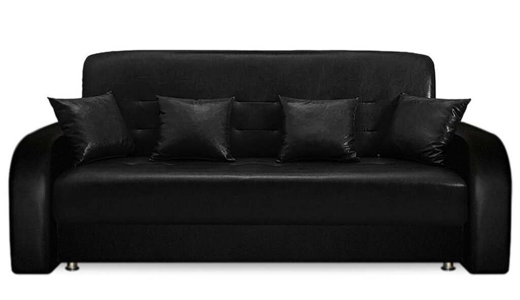 Офисный диван Престиж черный от компании Мебельный магазин ГОССА - фото 1