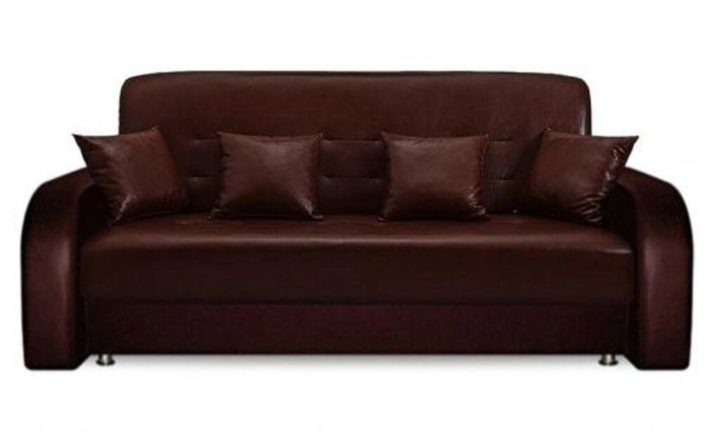 Офисный диван Престиж коричневый от компании Мебельный магазин ГОССА - фото 1