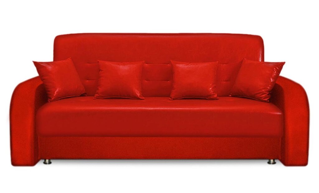 Офисный диван Престиж красный от компании Мебельный магазин ГОССА - фото 1