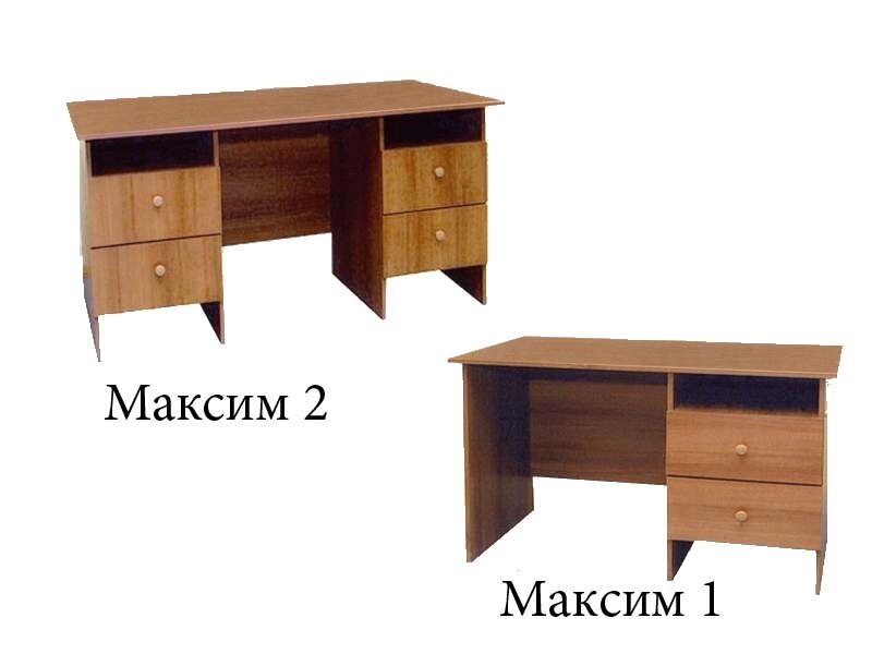 Столы письменные Максим 1 и 2 - особенности
