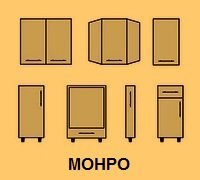 Кухонные модули серии Монро БТС