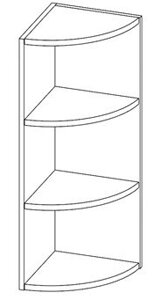 Полка навесная угловая открытая Е-758