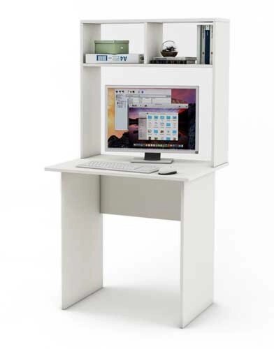 Письменный стол Лайт - 1 с надстройкой от компании Мебельный магазин ГОССА - фото 1