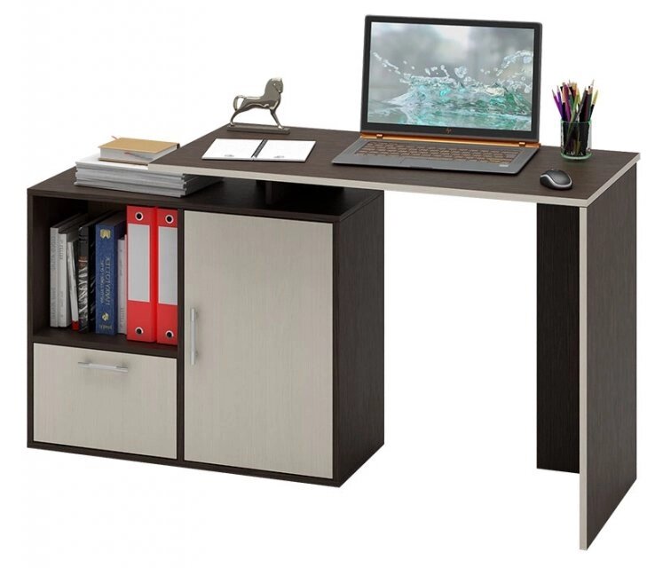 Письменный стол Слим-3 (прямой) от компании Мебельный магазин ГОССА - фото 1