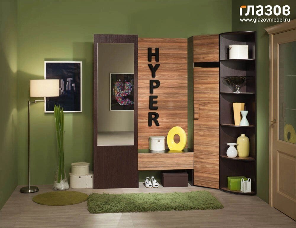 Прихожая Hyper Хайпер (комплект 4) от компании Мебельный магазин ГОССА - фото 1