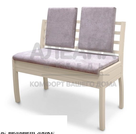 Прямая скамья из массива Соверен от компании Мебельный магазин ГОССА - фото 1