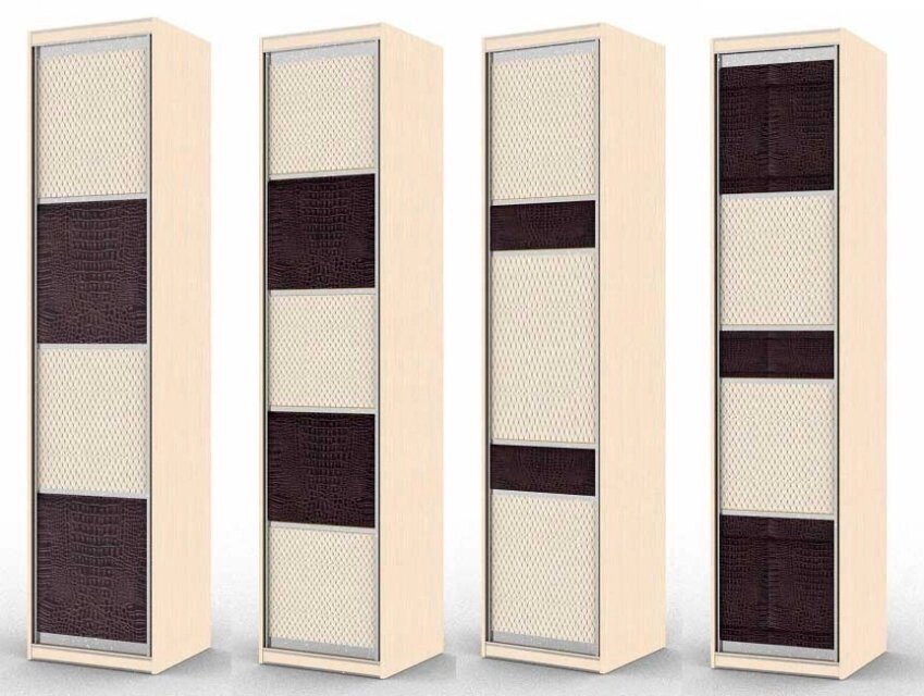 Распашные шкафы пеналы серии Модель 1.4 от компании Мебельный магазин ГОССА - фото 1