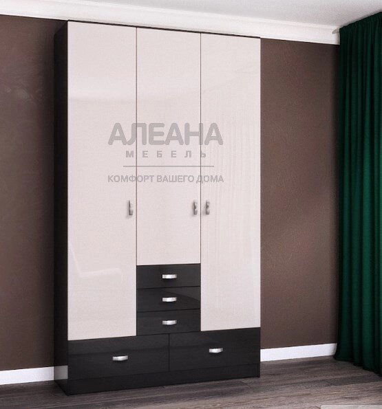 Шкаф 3-х дверный с ящиками Лондон-9 от компании Мебельный магазин ГОССА - фото 1