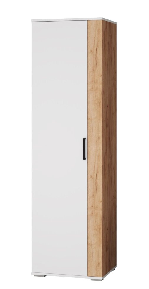 Шкаф для белья Оскар 18, белый/дуб крафт от компании Мебельный магазин ГОССА - фото 1