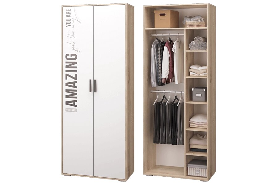 Шкаф для одежды Джуниор от компании Мебельный магазин ГОССА - фото 1