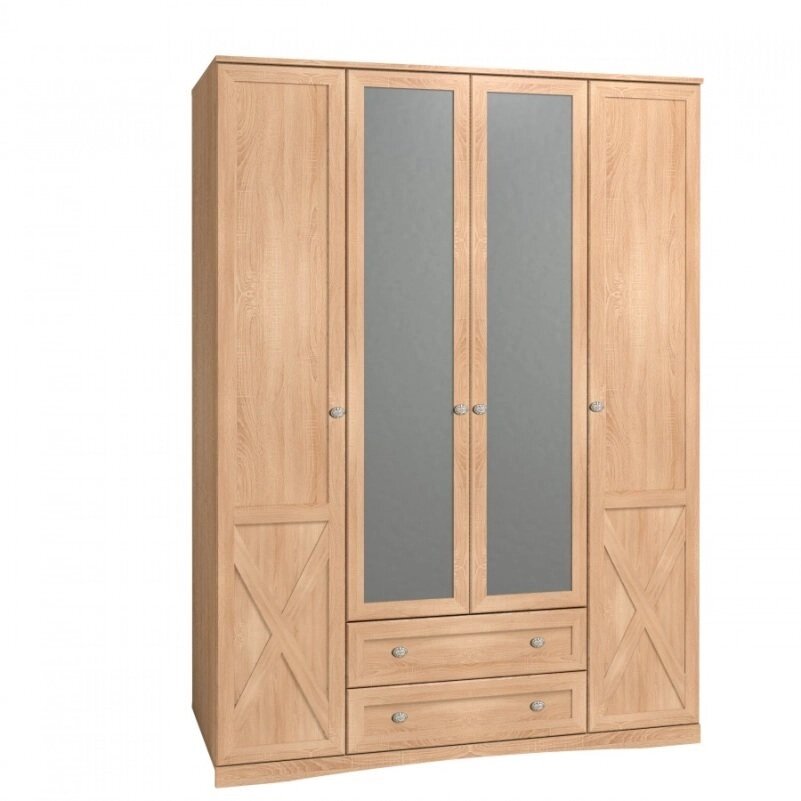 Шкаф для одежды и белья ADELE 9, с цоколем от компании Мебельный магазин ГОССА - фото 1