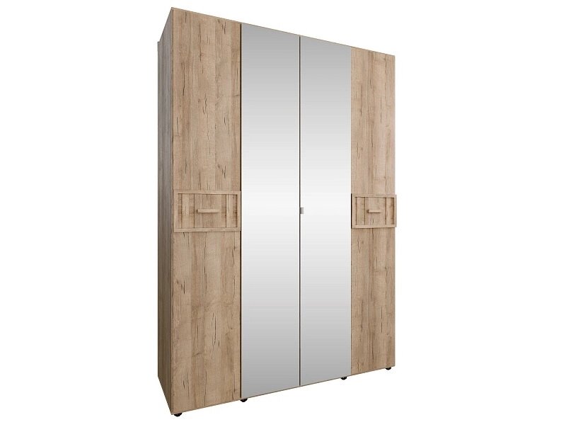 Шкаф для одежды и белья с зеркалами Скандика 555 от компании Мебельный магазин ГОССА - фото 1
