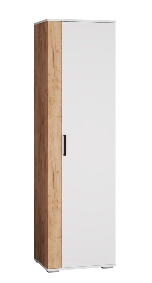 Шкаф для одежды Оскар-18, белый/дуб крафт от компании Мебельный магазин ГОССА - фото 1
