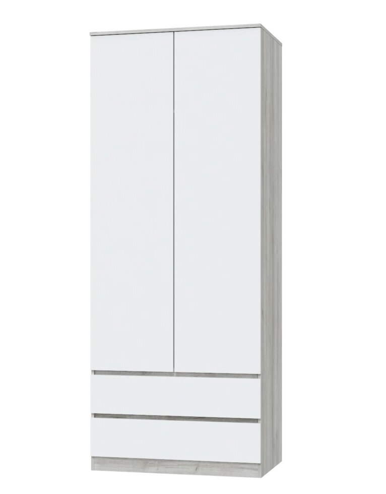 Шкаф двухдверный Лори, дуб серый от компании Мебельный магазин ГОССА - фото 1