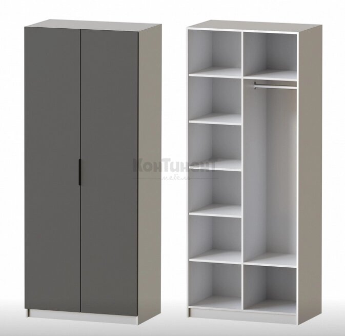 Шкаф комбинированный Джерси ДИ-20 от компании Мебельный магазин ГОССА - фото 1