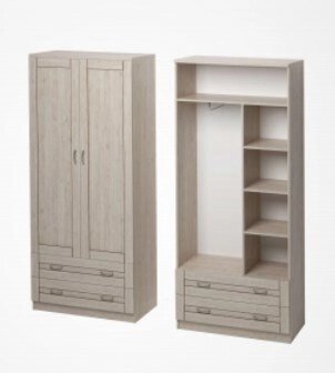 Шкаф комбинированный с 2-мя ящиками Кантри КТ-22 от компании Мебельный магазин ГОССА - фото 1