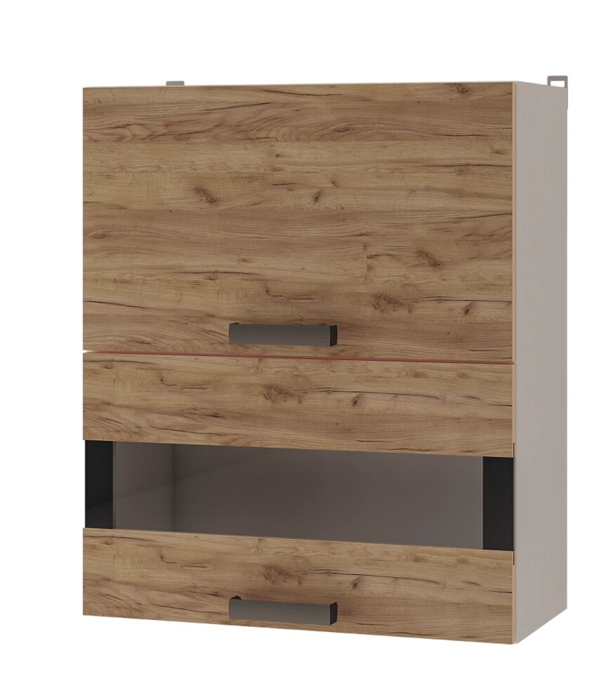 Шкаф настенный 6В3 с дверями горизонтальными Крафт от компании Мебельный магазин ГОССА - фото 1