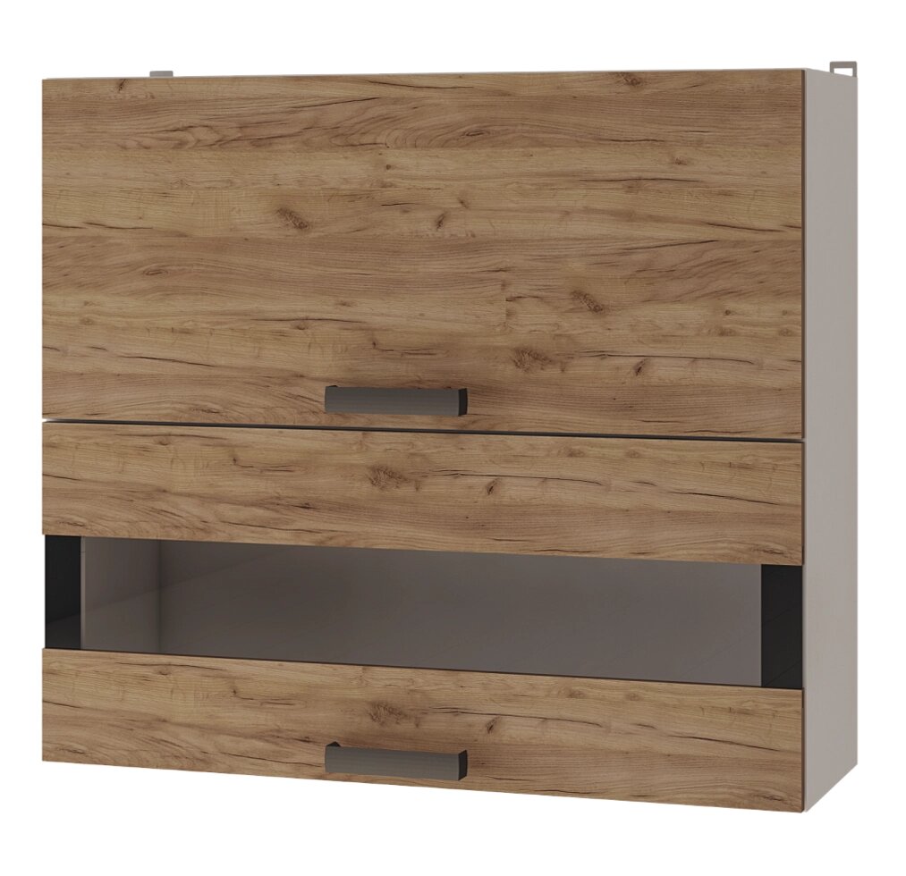 Шкаф настенный 8В3 с дверями горизонтальными Крафт от компании Мебельный магазин ГОССА - фото 1