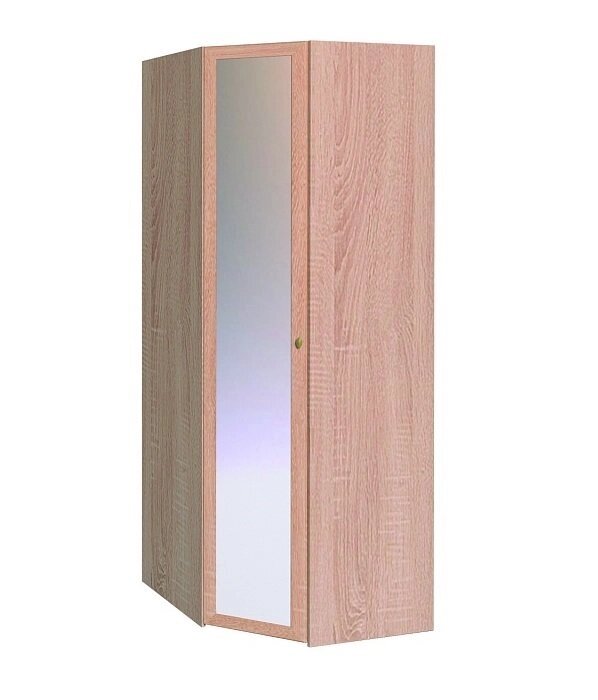 Шкаф угловой Sherlock 63, фасад Зеркало (Сонома) от компании Мебельный магазин ГОССА - фото 1