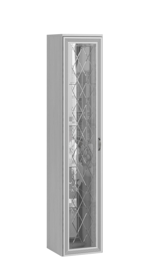 Шкаф-витрина (надставной) Ливорно ЛШ-7, ясень анкор светлый от компании Мебельный магазин ГОССА - фото 1