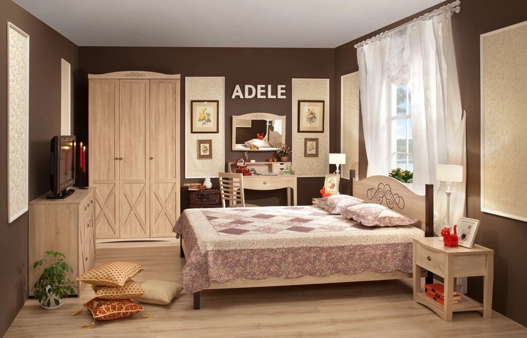 Спальня ADELE (комплект 2) от компании Мебельный магазин ГОССА - фото 1