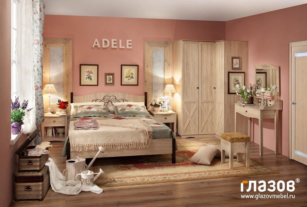 Спальня ADELE (комплект 3) от компании Мебельный магазин ГОССА - фото 1