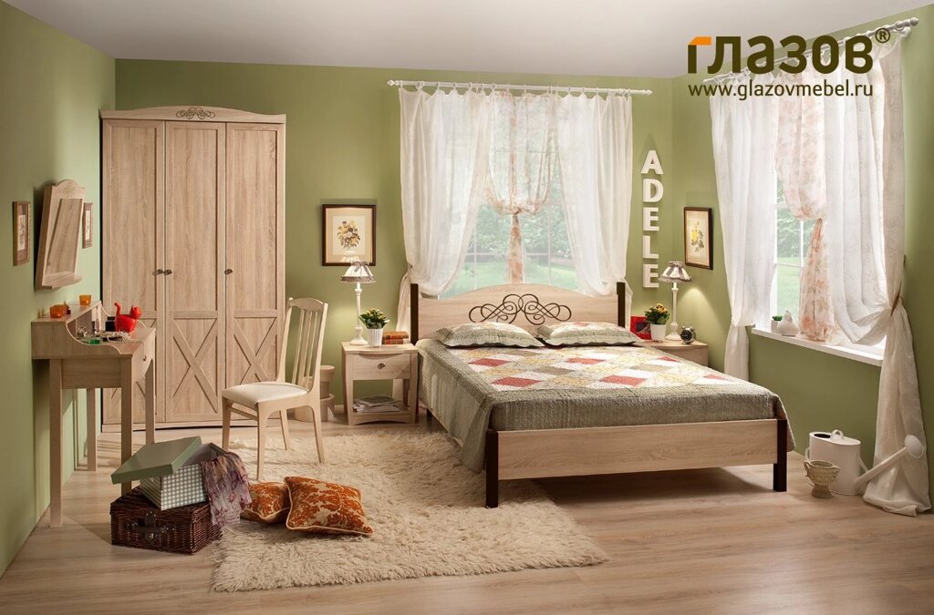 Спальня ADELE (комплект 4) от компании Мебельный магазин ГОССА - фото 1