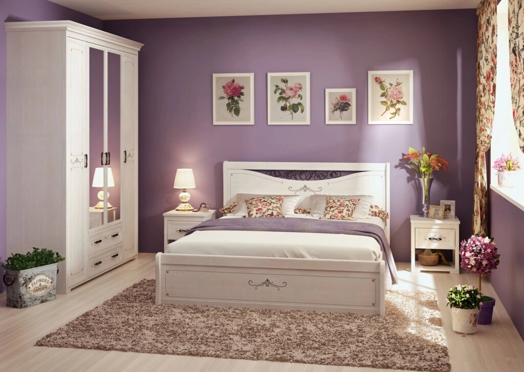 Спальня Афродита (комплект 1) от компании Мебельный магазин ГОССА - фото 1