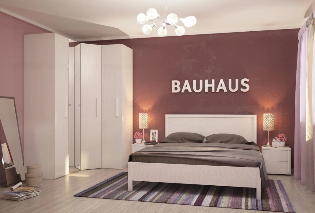 Спальня Bauhaus (комплект 1) от компании Мебельный магазин ГОССА - фото 1