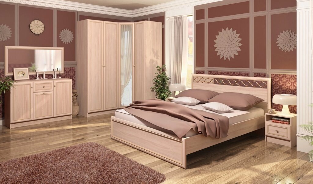 Спальня Брайтон (комплект 2) от компании Мебельный магазин ГОССА - фото 1