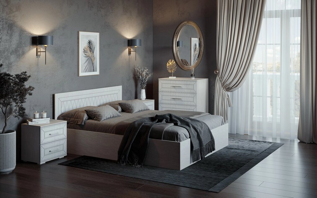 Спальня Британика (комплект 2) от компании Мебельный магазин ГОССА - фото 1