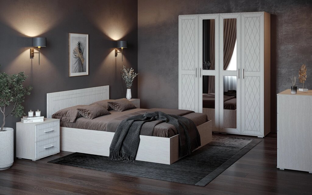 Спальня Британика (комплект 3) от компании Мебельный магазин ГОССА - фото 1